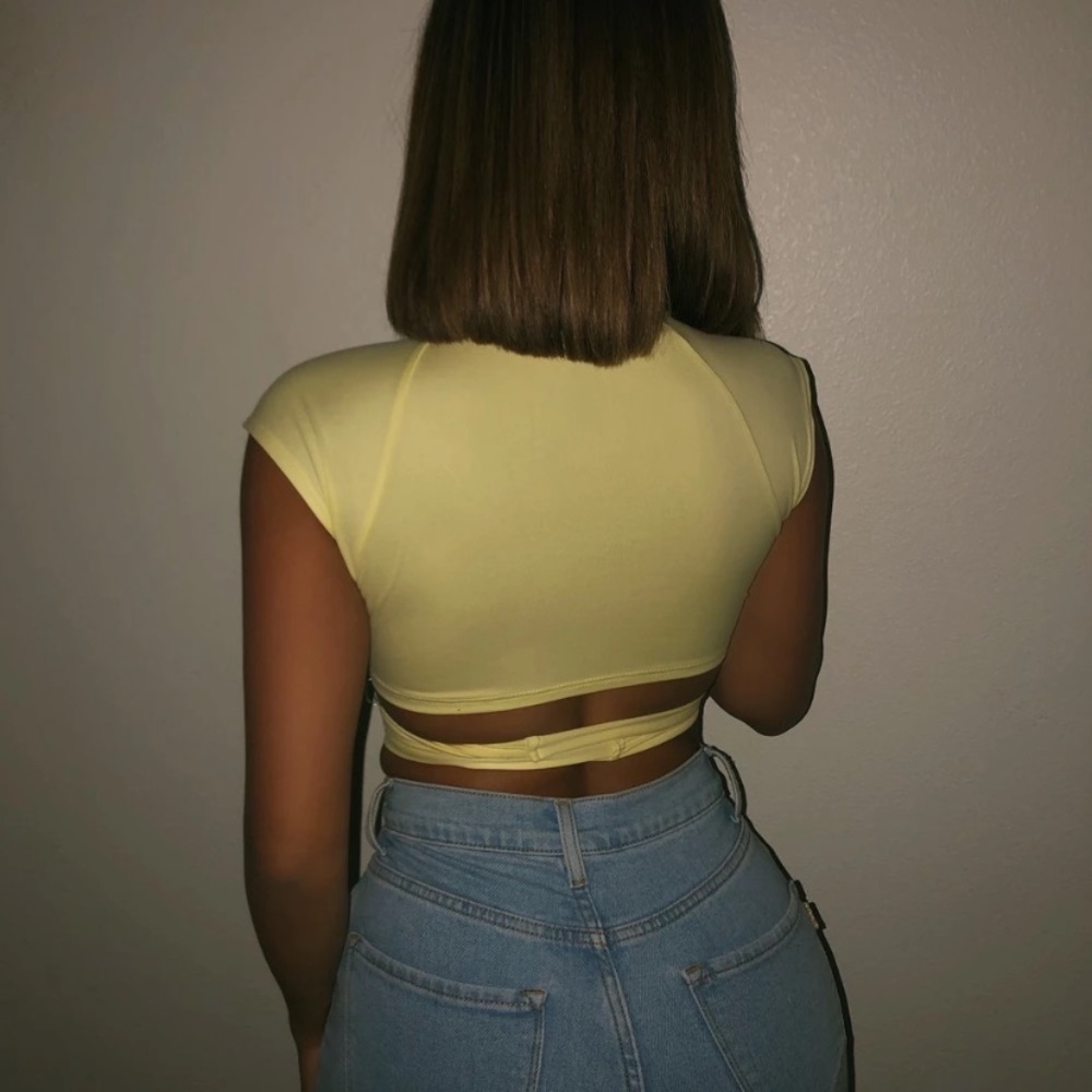 Wrap Crop Top - Picture 2 of 2